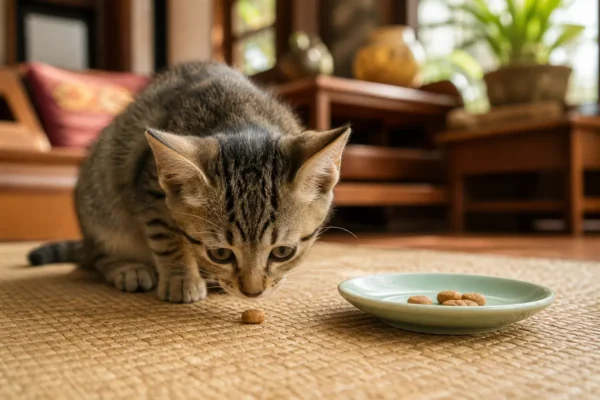 แมวกำลังดมขนมแมว — cat treats ปลอดภัยไหม ไทย 2026
