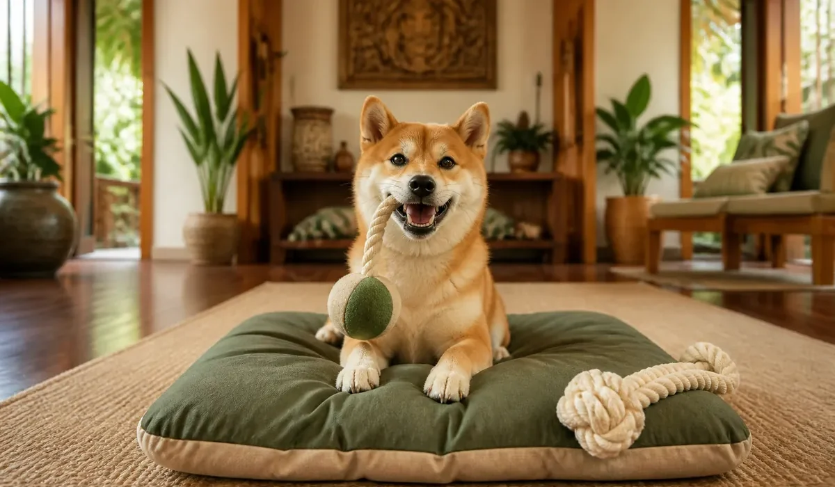สุนัขกำลังเล่นของเล่นสุนัข — ของเล่นลูกสุนัข DIY