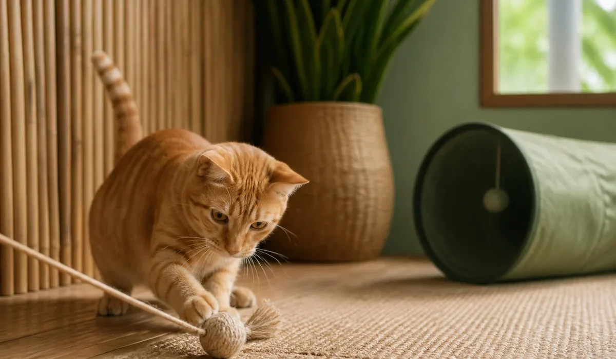 แมวกำลังเล่นของเล่นแมว — cat toys ยี่ห้อไหนดี ไทย
