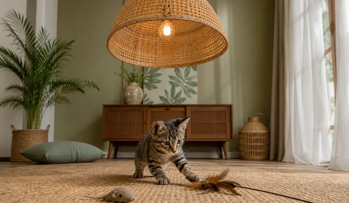 แมวกำลังเล่นของเล่นแมว — cat toys แก้เบื่อ ไทย 2026