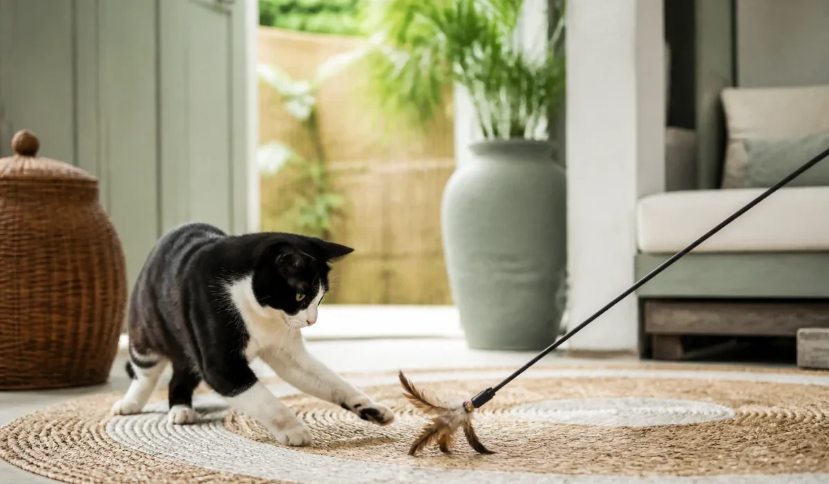 แมวกำลังเล่นของเล่นแมว — cat toys ฝึกสมอง ไทย รีวิว 2026