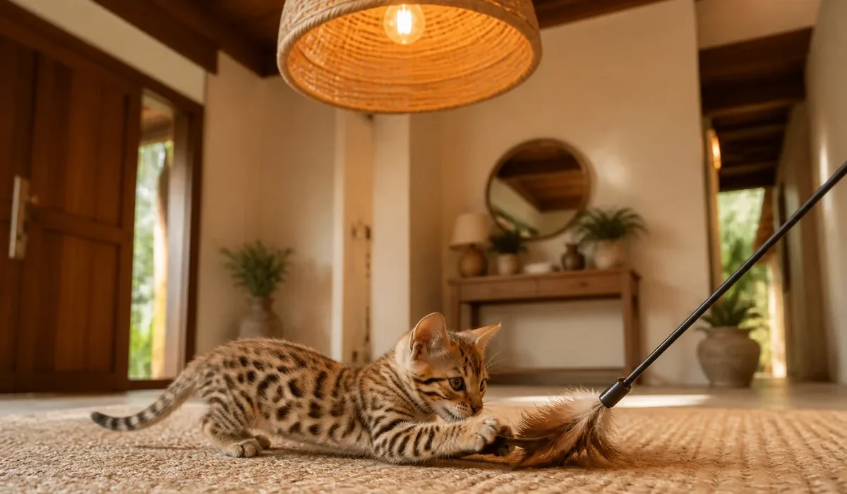 แมวกำลังเล่นของเล่นแมว — cat toys interactive ไทย