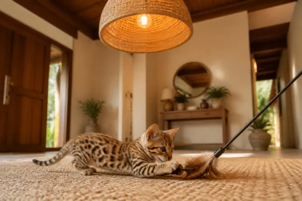 แมวกำลังเล่นของเล่นแมว — cat toys interactive ไทย