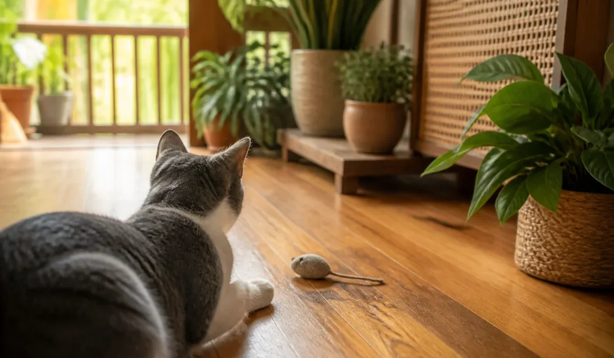 แมวกำลังเล่นของเล่นแมว — cat toys automatic ไทย รีวิว 2026