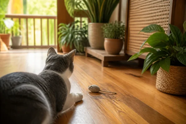 แมวกำลังเล่นของเล่นแมว — cat toys automatic ไทย รีวิว 2026