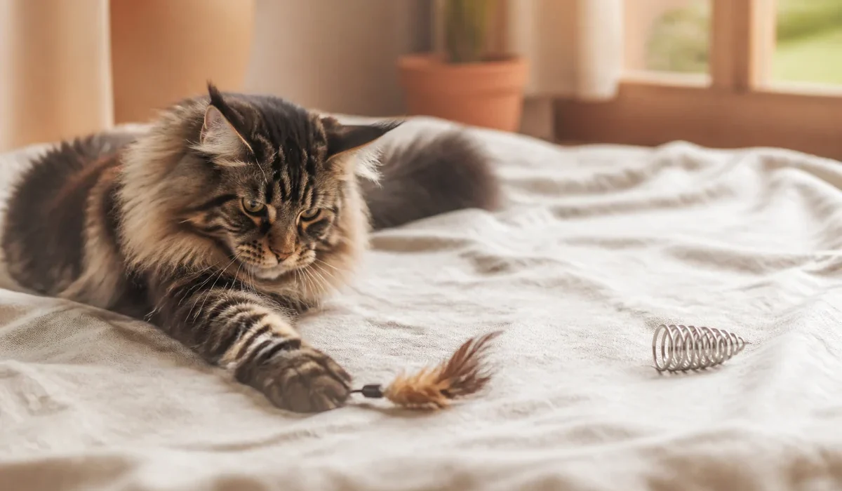 แมวกำลังเล่นของเล่นแมว — cat toys ทนกัด ไทย