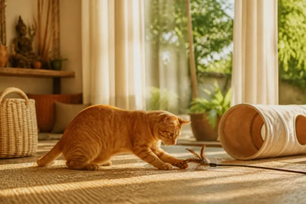แมวกำลังเล่นของเล่นแมว — cat toys ปลอดภัยไหม ไทย 2026