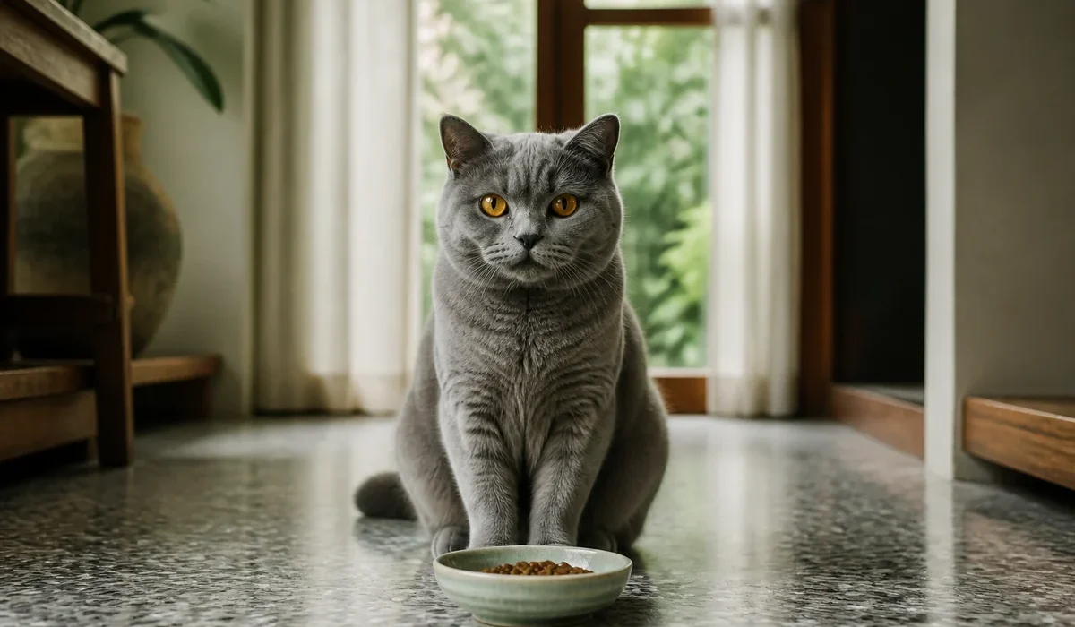 แมวกินอาหารแมวจากชาม — สุขภาพแมว แพ้อาหาร