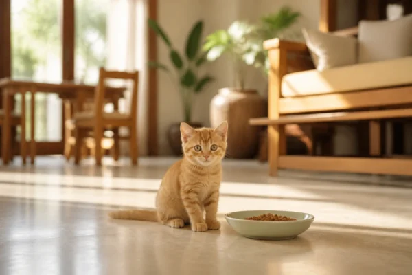แมวกินอาหารแมวจากชาม — โรคแมว แพ้อาหาร
