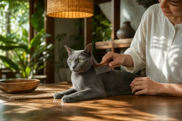 การดูแลขนและกรูมมิ่งแมว — อาบน้ำแมว ลดขนร่วง