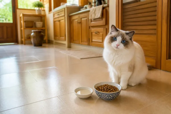 แมวกินอาหารแมวจากชาม — อาหารลูกแมว ยี่ห้อไหนดี