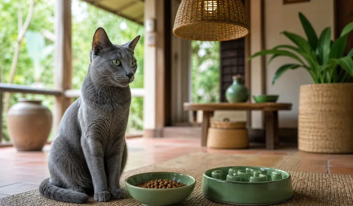 แมวกินอาหารแมวจากชาม — cat food บำรุงขน ไทย