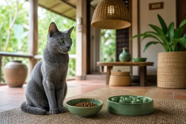 แมวกินอาหารแมวจากชาม — cat food บำรุงขน ไทย